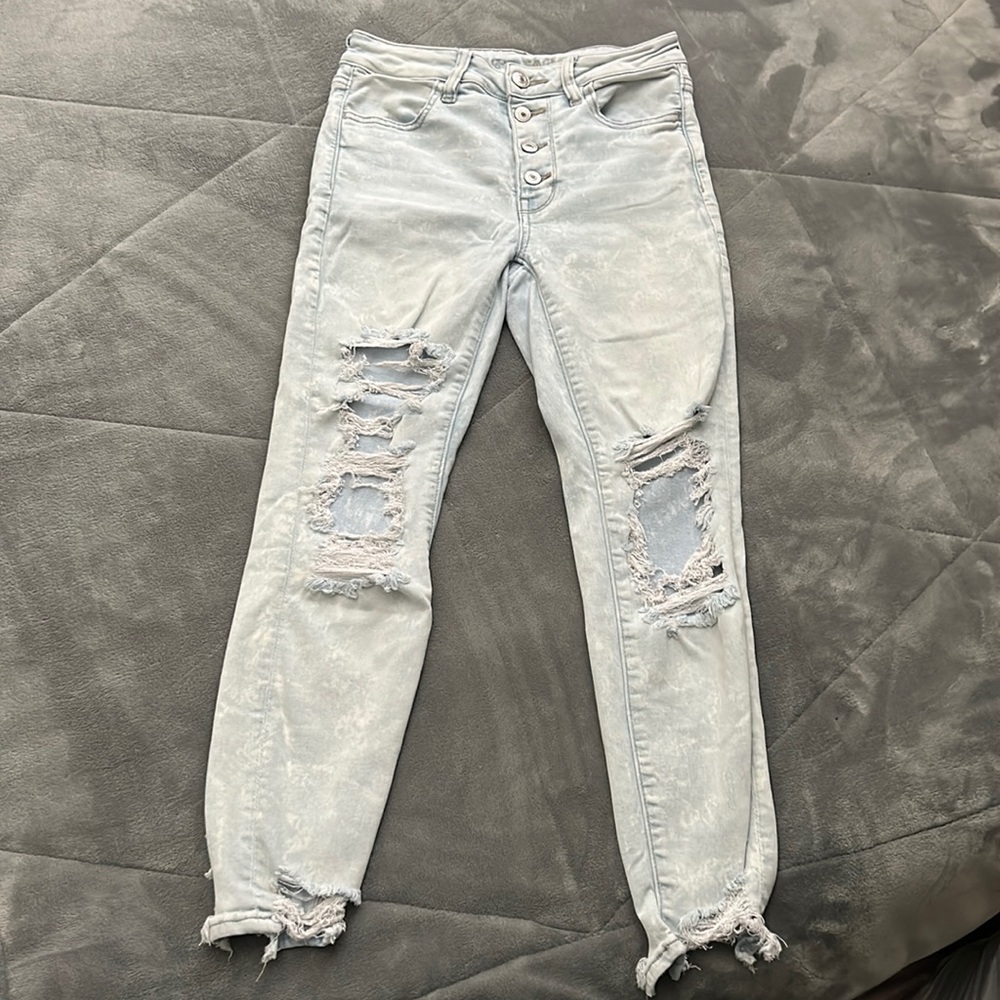 American Eagle ripped jeans